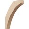 Ekena Millwork 3-inch W x 14-inch D x 18-inch H Thorton Rough Cedar Woodgrain TimberThane Knee Brace, Primed BRCUR03X14X18THRRCPR - alternate 1